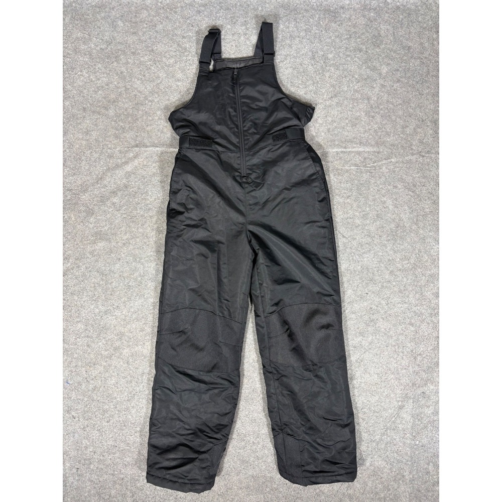 Swiss Tech Kids Black Insulated Snow Bibs Overalls XL 14-16 SW30100015612A‎